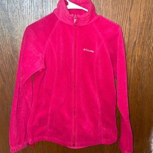 Fuschia Columbia Fleece Zip Up